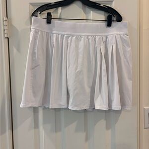 White lululemon tennis skirt